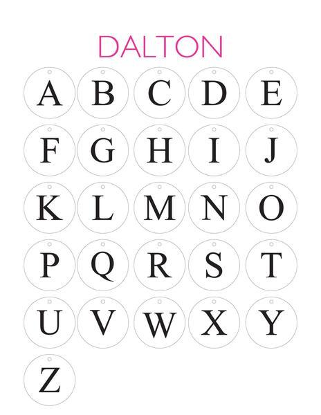 Moon and Lola Dalton Single Letter Font