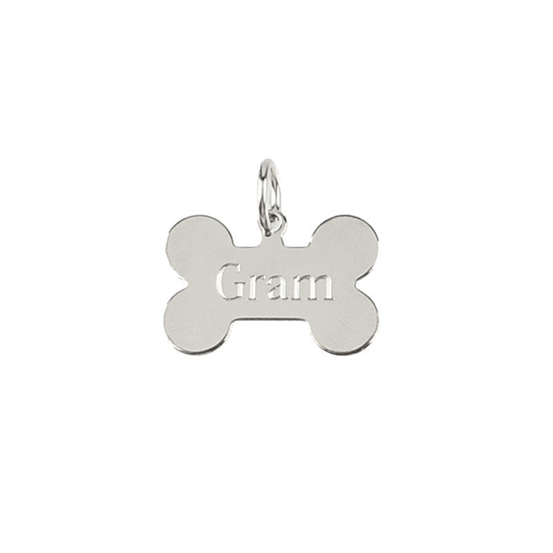 Moon and Lola - Metal Dog Bone Charm