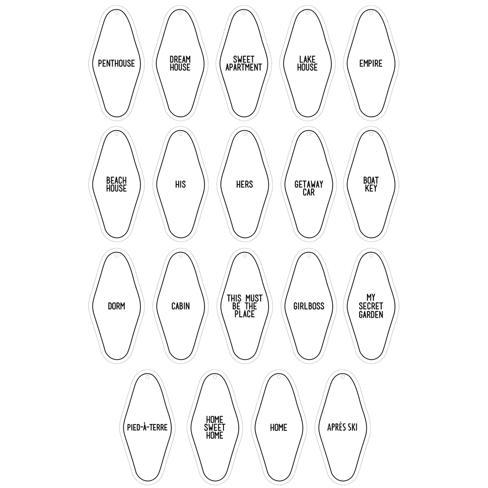 I found this at #moonandlola! - Hotel Keychain Phrases