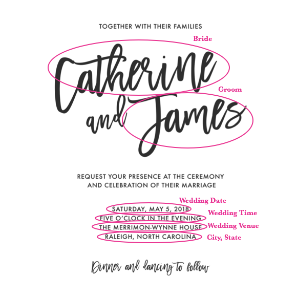 Moon and Lola - Modern Acrylic Wedding Invitations