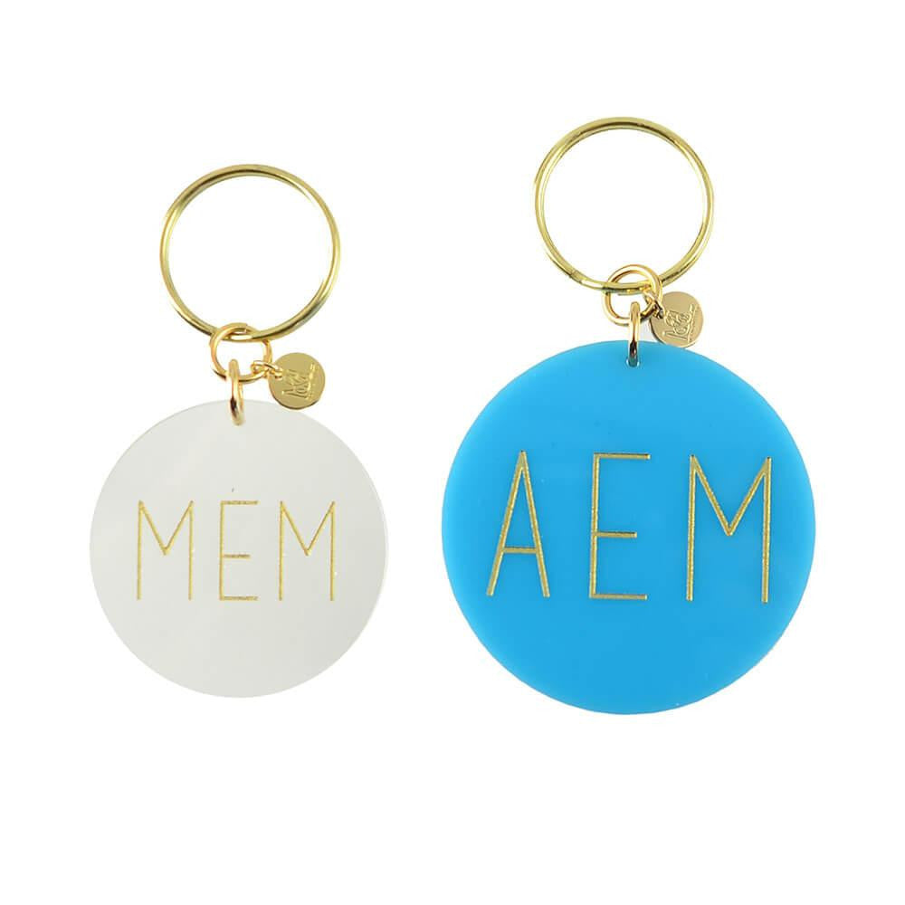 I found this at #moonandlola! - Modern Block Keychain