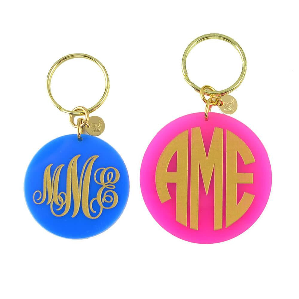 Moon and Lola - Providence Script Monogram Keychain