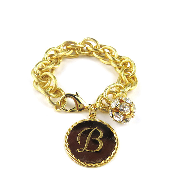 Preston Charm Bracelet - Rhinestone