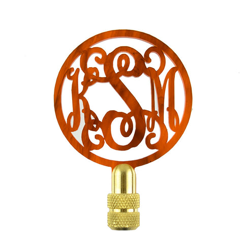 Block Monogram Finial