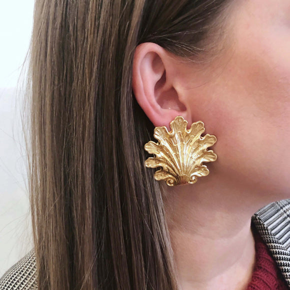 Moon and Lola - Salla Gold Post Earrings Large