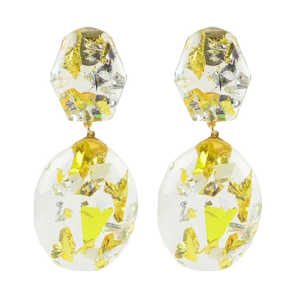 Moon and Lola xx Thimblepress - Confetti Post Drop Earrings