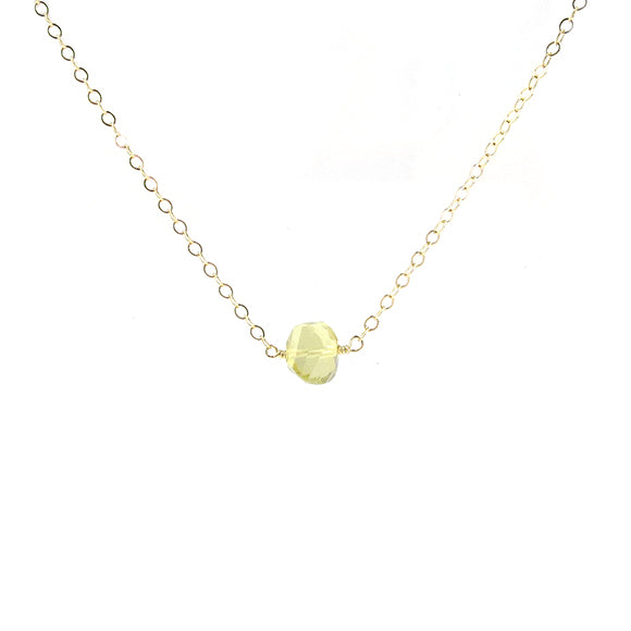 Moon and Lola - Lemon Quartz Necklace