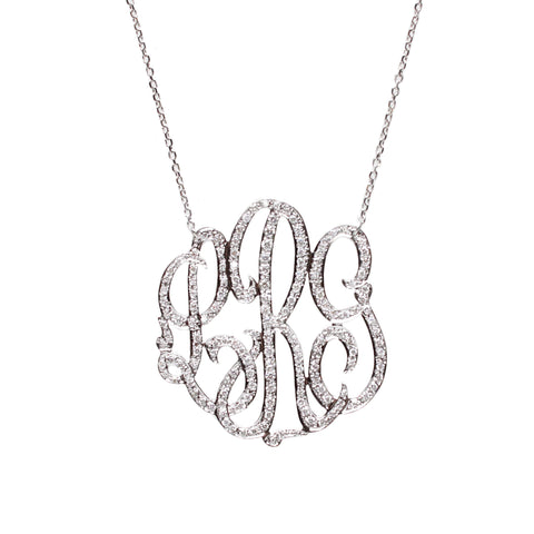 Cheshire Handcut Monogram Necklace