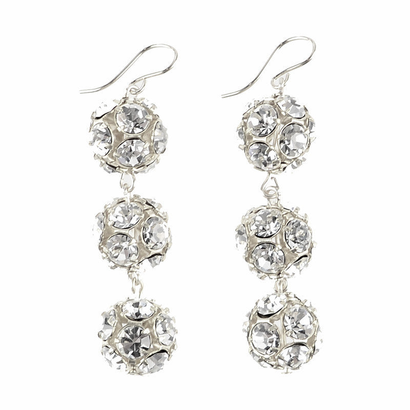 I found this at #moonandlola! - Europa Rhinestone Ball Earrings