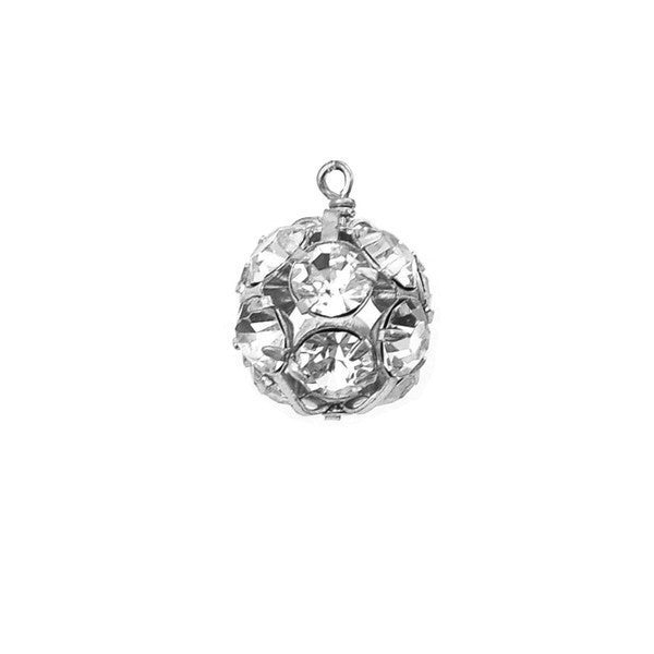 Rhinestone Ball Charm - Moon and Lola