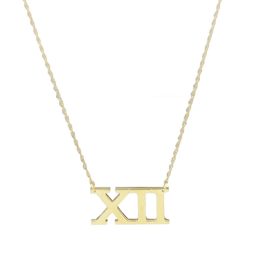 Roman Numeral Necklace