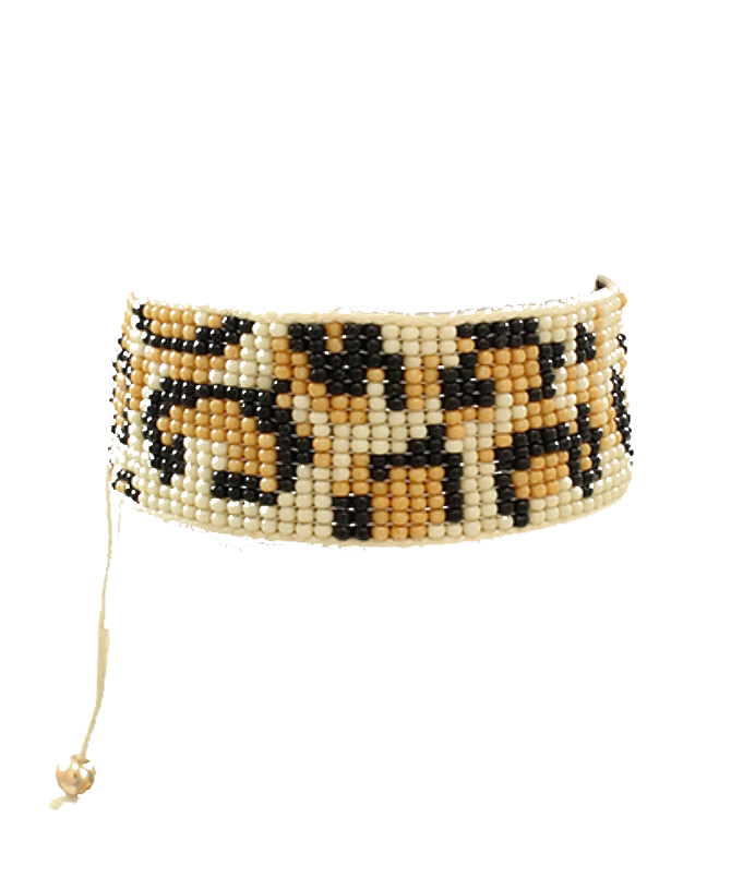 LEOPARD BEADED BRACELET
