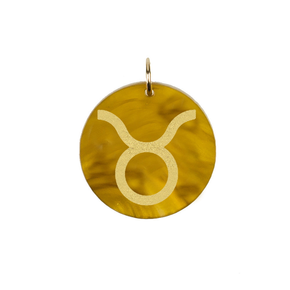 I found this at #moonandlola! - Zodiac Symbol Charm Taurus