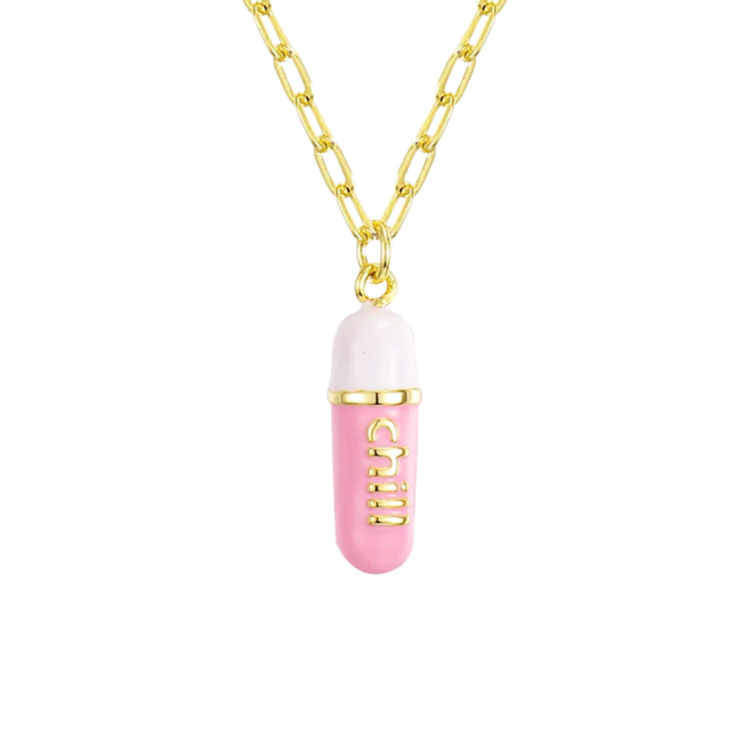 Chill Pill Pendant Necklace