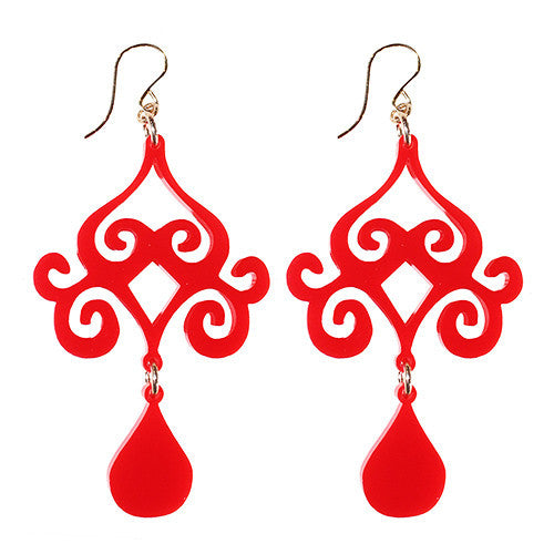 I found this at #moonandlola! - Acrylic Dubai Earrings Ruby