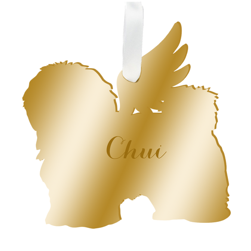 Personalized Angel Havanese Ornament - Moon and Lola