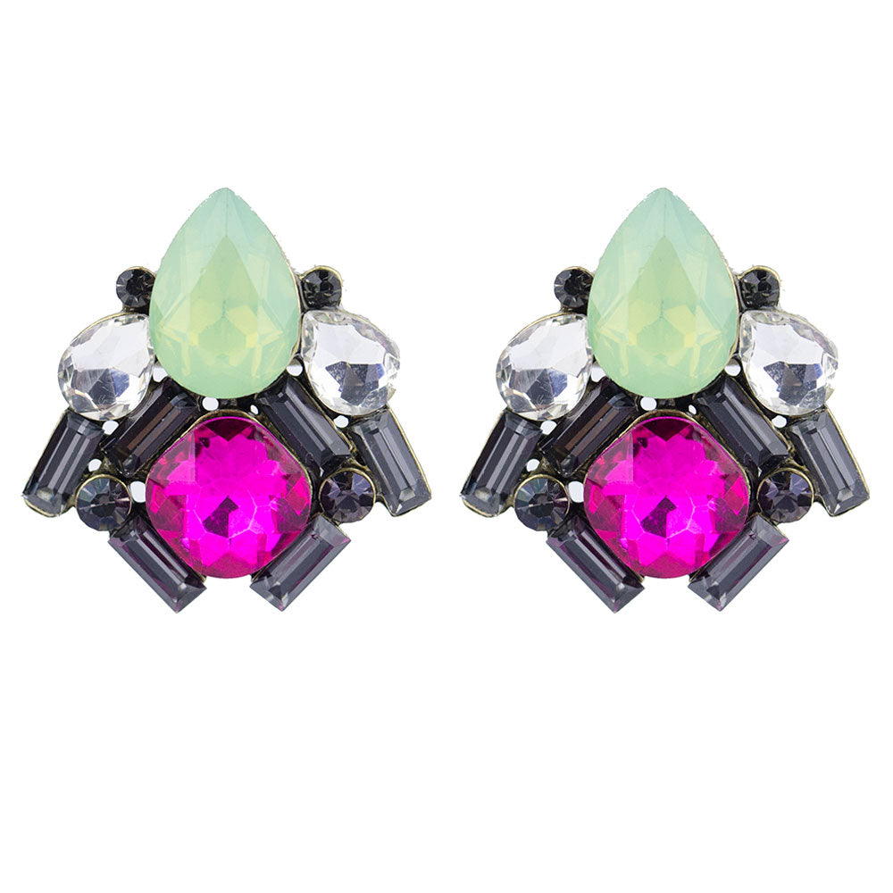 Lorraine Multicolor Rhinestone Studs