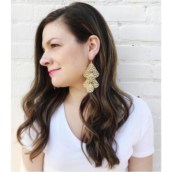 Moon and Lola - Large Cairo Dangle Earrings