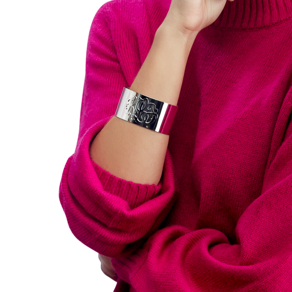 I found this at #moonandlola - Castel Monogram Cuff Bracelet in Silver