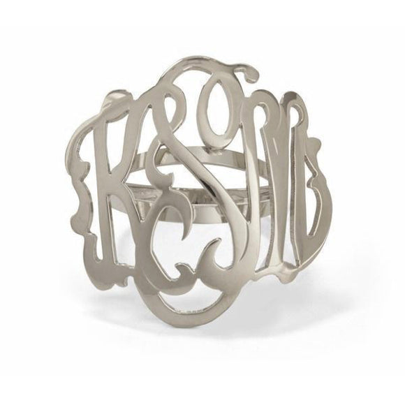 I found this at #moonandlola - Cheshire Script Round Domed Lace Ring