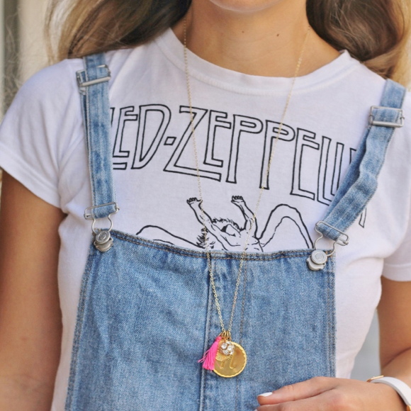 I found this at #moonandlola! - Metal Dalton necklace with Brisbane Charm and Rhinestone Ball Charm