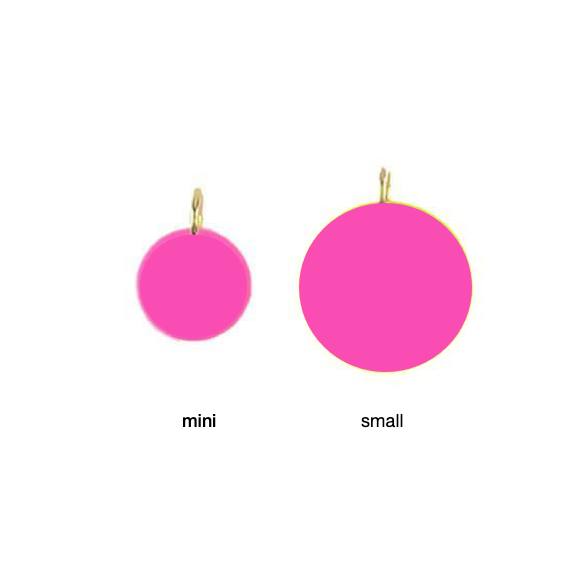 Moon and Lola - Eden Charm mini and small size comparison