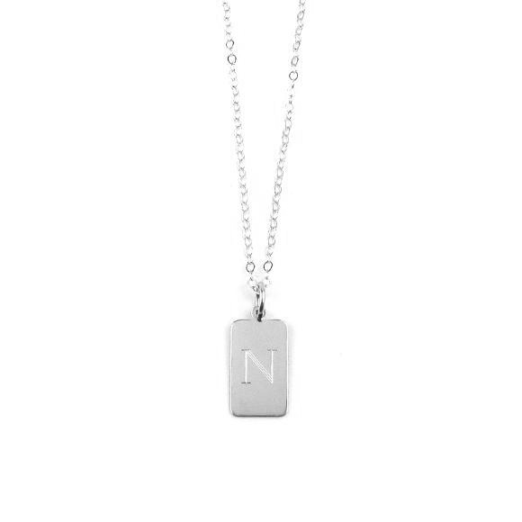 Moon and Lola - Mason Charm Necklace in silver