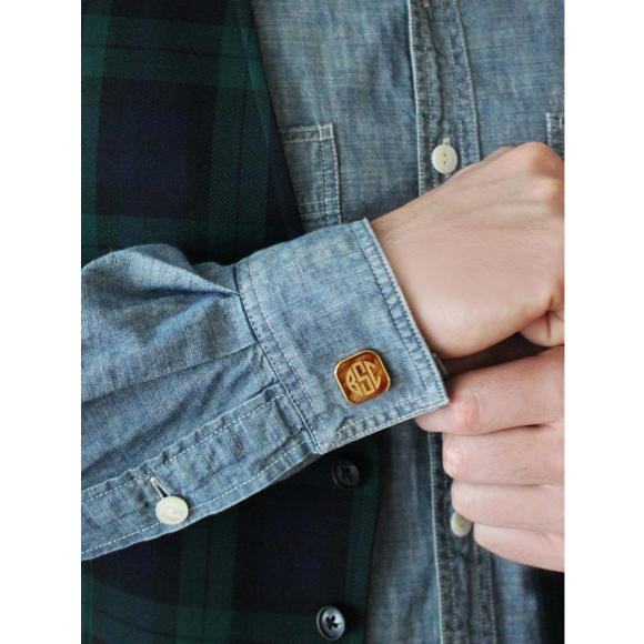 Moon and Lola - Vineyard Square Cuff Links