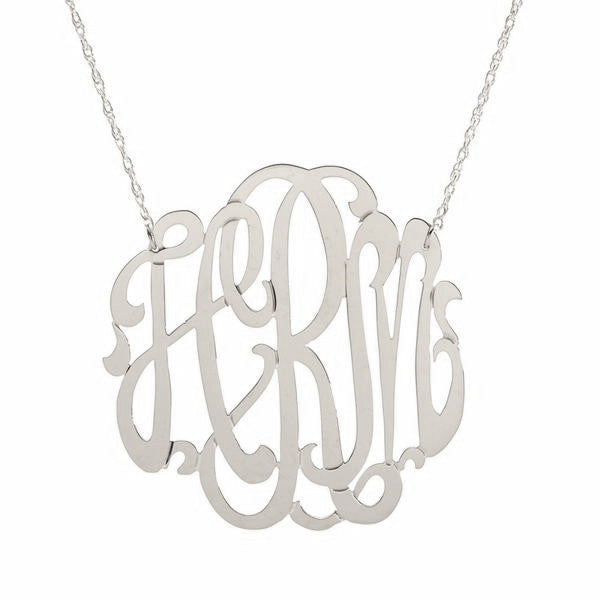 I found this at #moonandlola - Metal Script Monogram Necklace