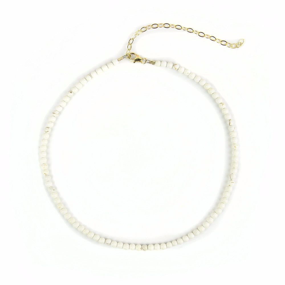 I found this at #moonandlola! - Rhea Choker Necklace White Turquoise