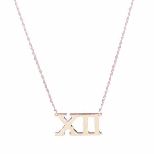 I found this at #moonandlola - Metal Roman Numeral Necklace