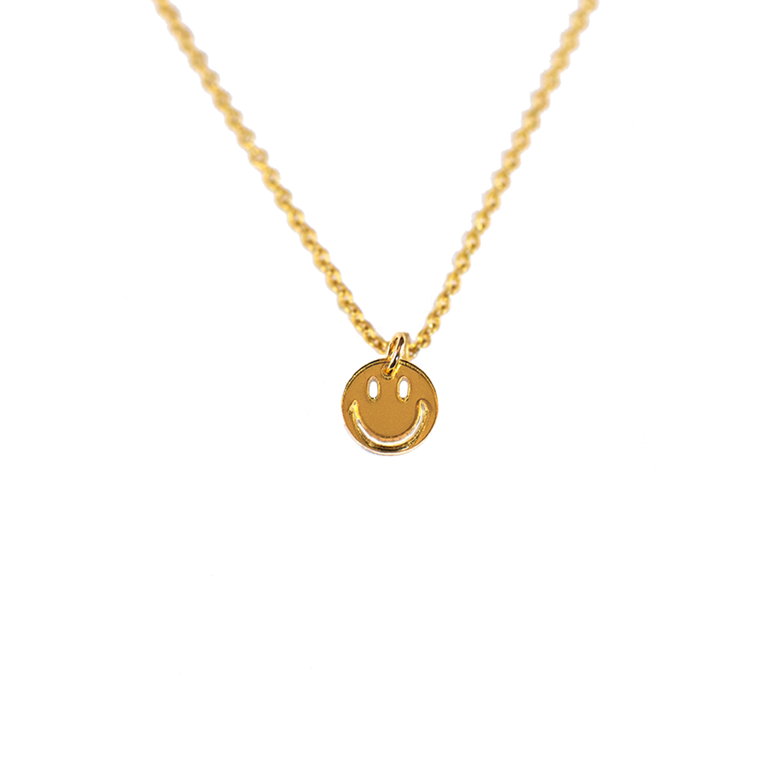 Acrylic Smiley Face Pendant Necklace