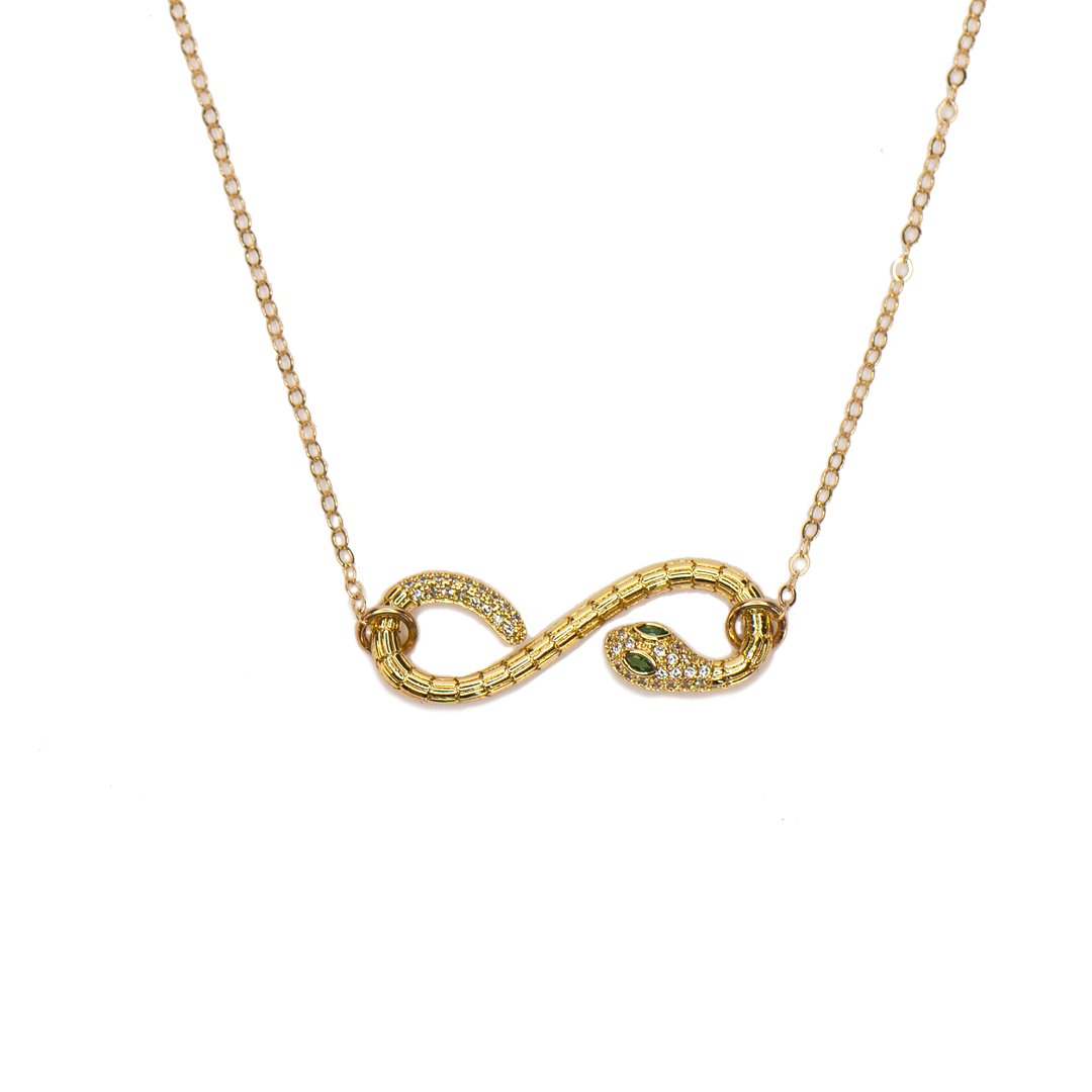 Snake Eyes Pendant Necklace