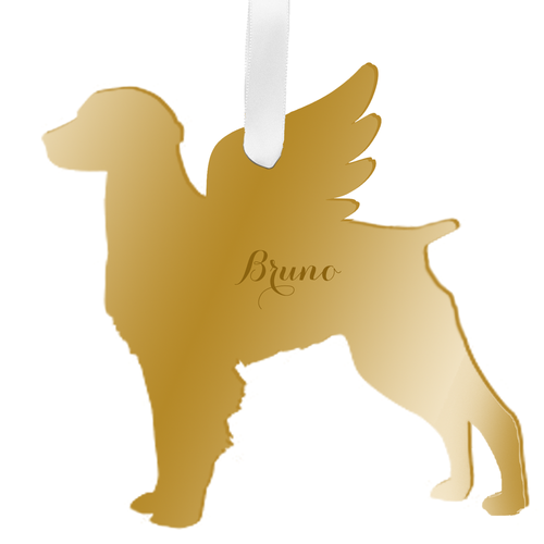 Personalized Angel Brittany Spaniel Ornament