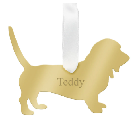 Personalized Basset Hound Purse Charm