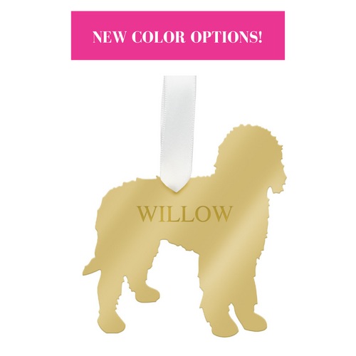 Personalized Goldendoodle Ornament - Moon and Lola