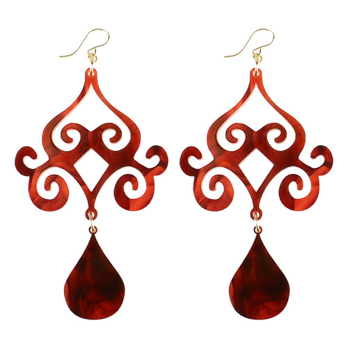 Acrylic Dubai Dangle Earrings (comes in various colors) - #moonandlola