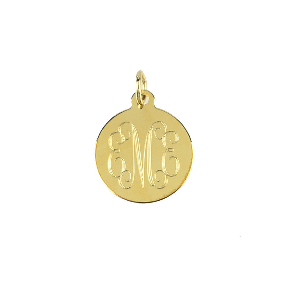 Moon and Lola - Alexander Charm with Script Font Monogram