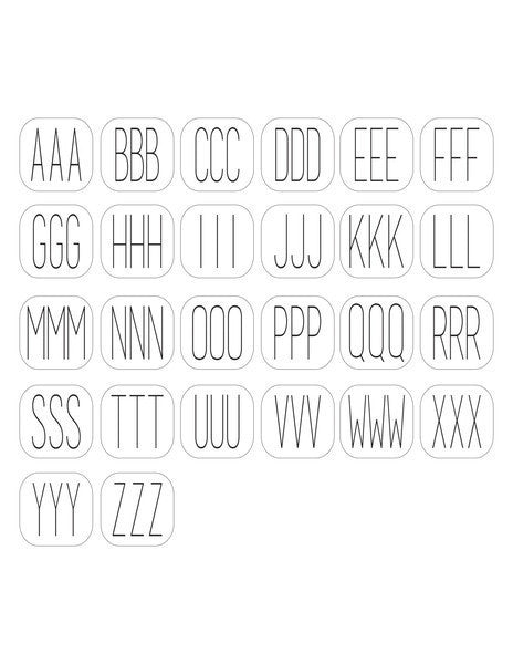 I found this at #moonandlola! - Modern Monogram Font Sheet