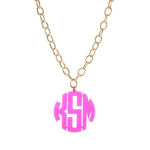 Hampton Handcut Monogram Necklace