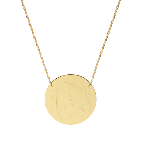 Moon and Lola - Bristol Brass Disc Necklace