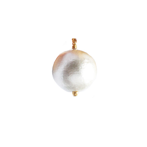 Pre-Pack - Gold Medium Cotton Pearl Charms (WS) - Moon and Lola