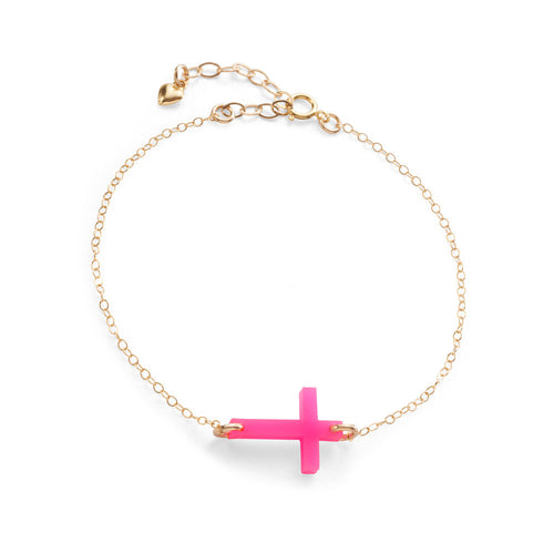 I found this at #moonandlola! - Acrylic Cross Bracelet