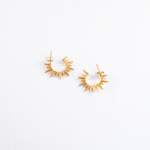 Seneca Spiked Hoops - Moon and Lola