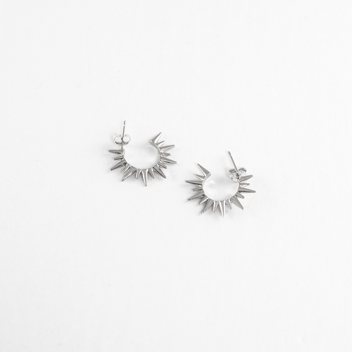 Seneca Spiked Hoops - Moon and Lola