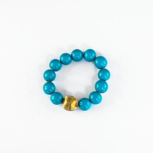 Turquoise Beaded Bracelet - Moon and Lola