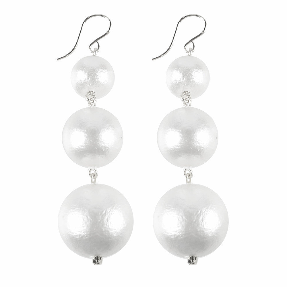 I found this at #moonandlola! - Europa Cotton Pearl Earrings