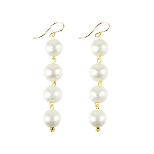 I found this at #moonandlola! - Europa Mini Cotton Pearl Earrings
