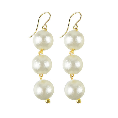 I found this at #moonandlola! - Europa Cotton Pearl Earrings