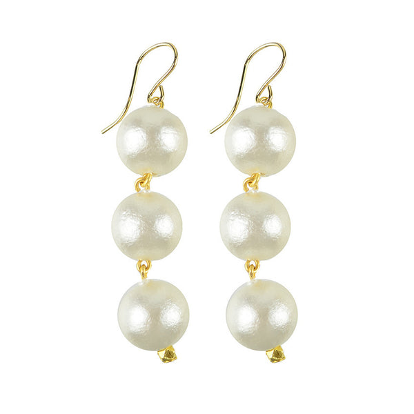 I found this at #moonandlola! - Europa Cotton Pearl Earrings